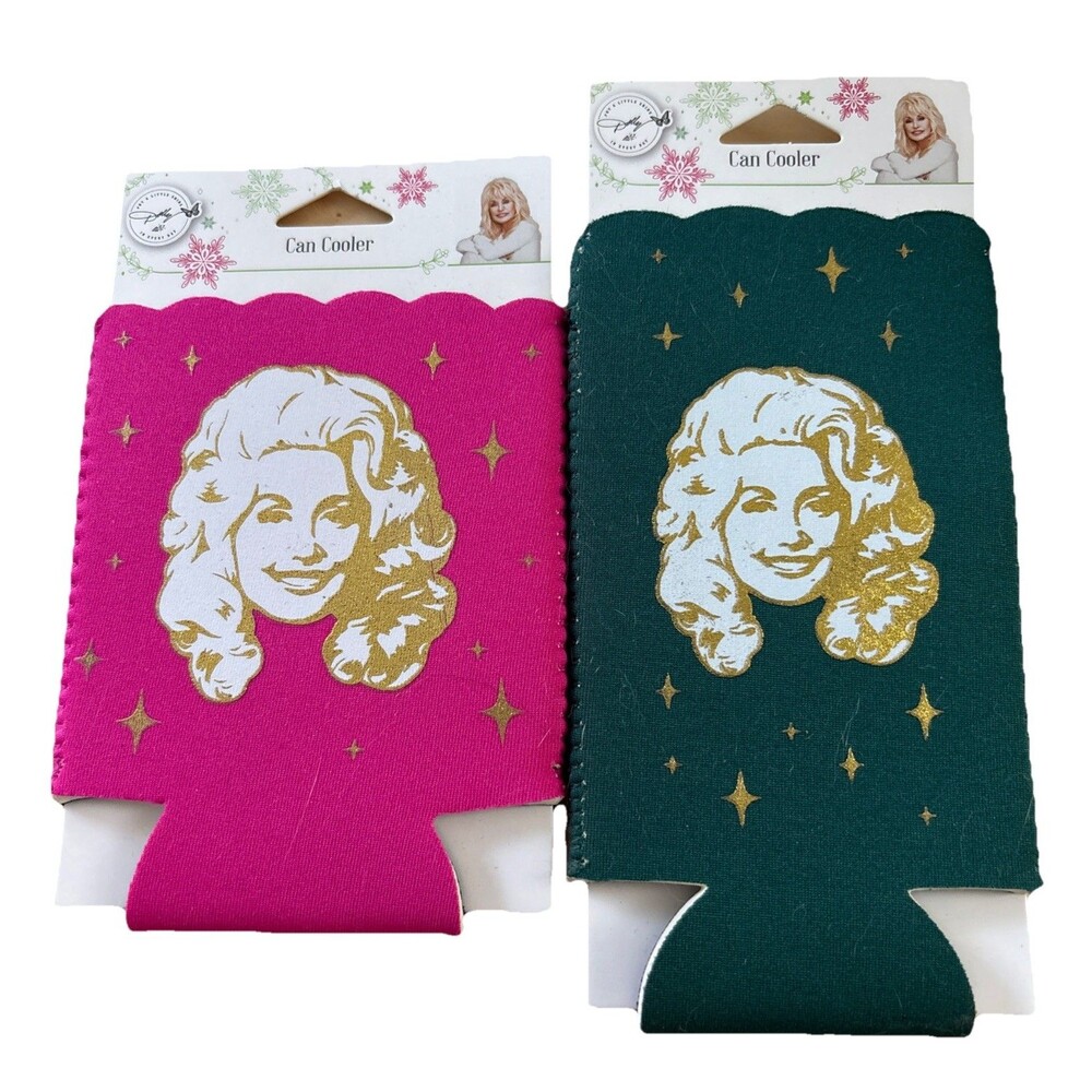 Dolly Parton Official Can Coolers can Koozies Lot Of 2! NEW Dolly Parton Merch